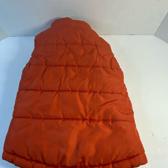Little me burnt orange puffer vest size 12 months - Picture 3 of 4